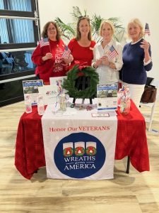 Chapter Volunteers hosted a Wreath Across America table at a local community event.